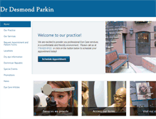 Tablet Screenshot of drparkin.com